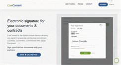 Desktop Screenshot of liveconsent.com